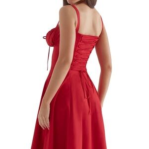 NEW (w/o tags) HOUSE OF CB 'Carmen' Red Rose Bustier Sundress